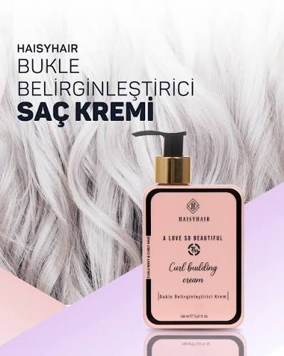 Haisyhair Haisyhair Kıvırcık ve Dalgalı Saçlar İçin Bukle Belirginleştirici Saç Kremi 150 ml